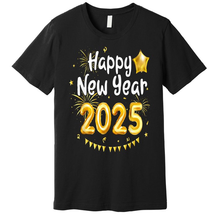 Happy New Year 2025 Family Reunion Party New Year Eve Premium T-Shirt