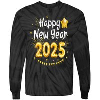 Happy New Year 2025 Family Reunion Party New Year Eve Tie-Dye Long Sleeve Shirt