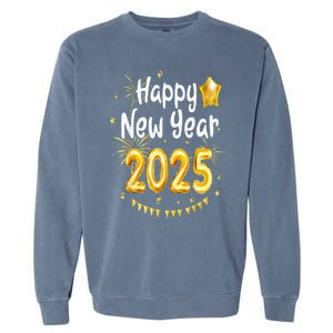 Happy New Year 2025 Family Reunion Party New Year Eve Garment-Dyed Sweatshirt