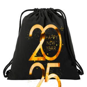 Happy New Year Party Supplies 2025 Family Matching Fireworks Drawstring Bag