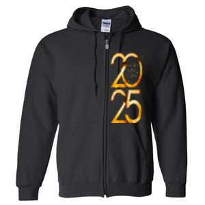 Happy New Year Party Supplies 2025 Family Matching Fireworks Full Zip Hoodie