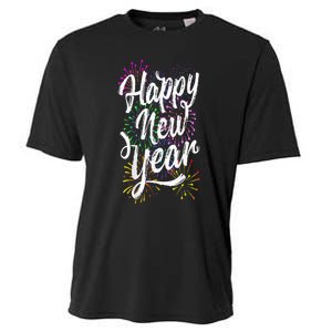 Happy New Year Party Supplies 2025 Family Matching Fireworks Cooling Performance Crew T-Shirt