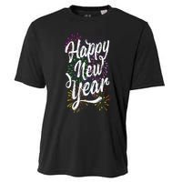 Happy New Year Party Supplies 2025 Family Matching Fireworks Cooling Performance Crew T-Shirt