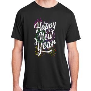 Happy New Year Party Supplies 2025 Family Matching Fireworks Adult ChromaSoft Performance T-Shirt