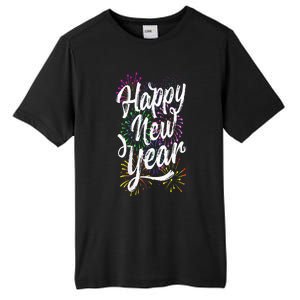 Happy New Year Party Supplies 2025 Family Matching Fireworks Tall Fusion ChromaSoft Performance T-Shirt