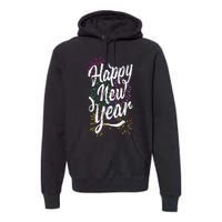 Happy New Year Party Supplies 2025 Family Matching Fireworks Premium Hoodie