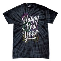 Happy New Year Party Supplies 2025 Family Matching Fireworks Tie-Dye T-Shirt