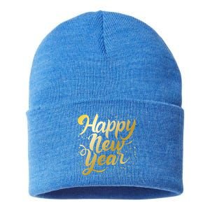 Happy New Year New Year New Party 2024 Cool Gift Sustainable Knit Beanie