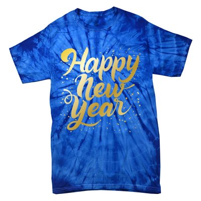 Happy New Year New Year New Party 2024 Cool Gift Tie-Dye T-Shirt