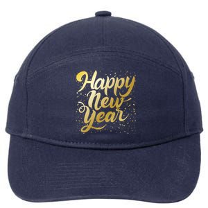 Happy New Year New Year New Party 2024 Cool Gift 7-Panel Snapback Hat