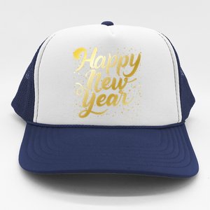 Happy New Year New Year New Party 2024 Cool Gift Trucker Hat