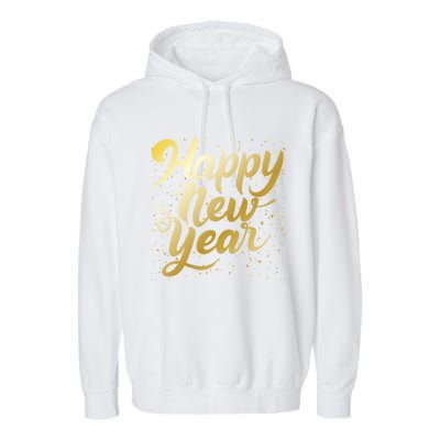 Happy New Year New Year New Party 2024 Cool Gift Garment-Dyed Fleece Hoodie