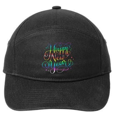 Happy New Year New YearS Eve Party Countdown Gift 7-Panel Snapback Hat