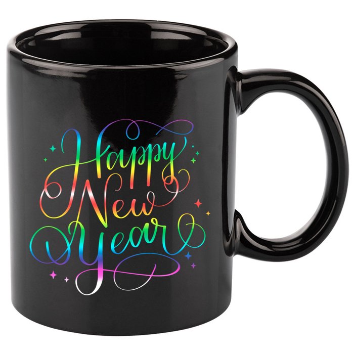 Happy New Year New YearS Eve Party Countdown Gift 11oz C Handle Ceramic Mug