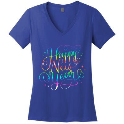 Happy New Year New YearS Eve Party Countdown Gift Women's V-Neck T-Shirt