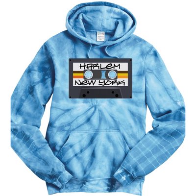 Harlem New York Cassette Tape Tie Dye Hoodie