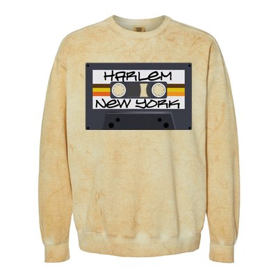 Harlem New York Cassette Tape Colorblast Crewneck Sweatshirt