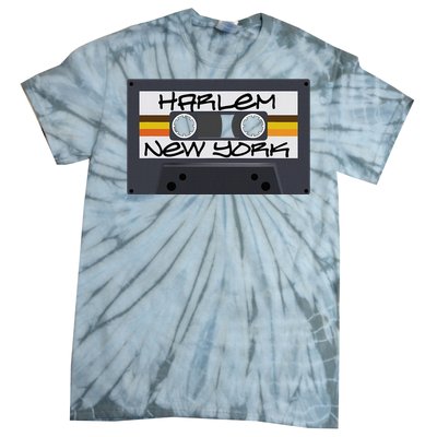 Harlem New York Cassette Tape Tie-Dye T-Shirt