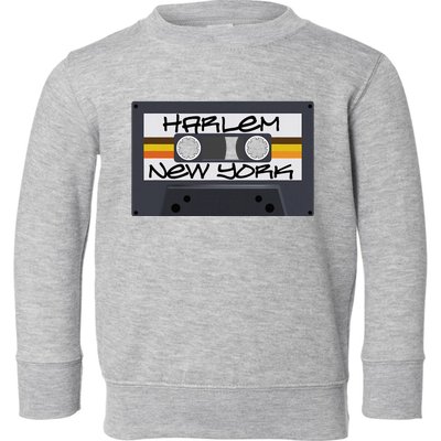 Harlem New York Cassette Tape Toddler Sweatshirt