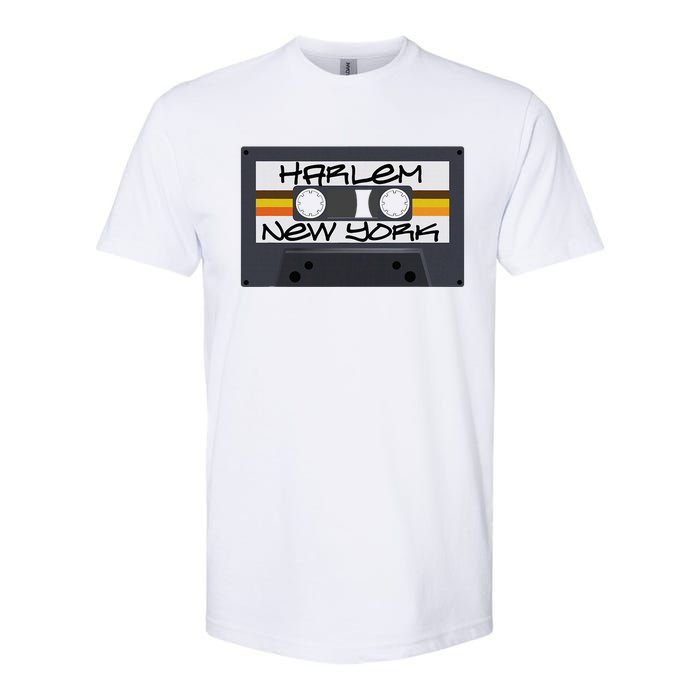 Harlem New York Cassette Tape Softstyle CVC T-Shirt