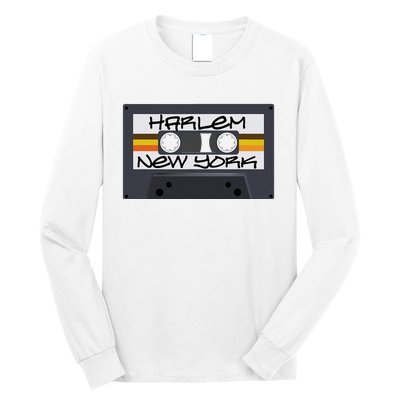 Harlem New York Cassette Tape Long Sleeve Shirt