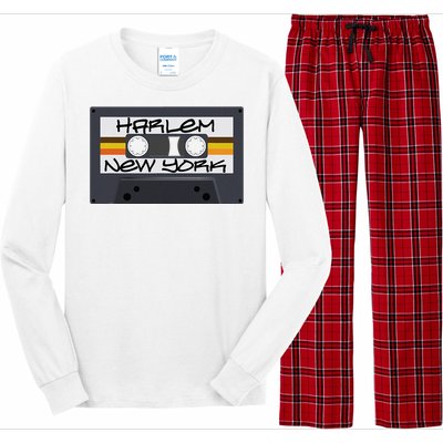 Harlem New York Cassette Tape Long Sleeve Pajama Set