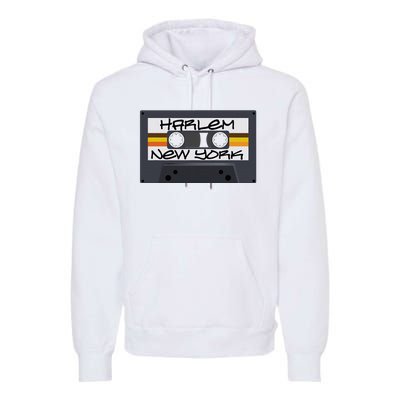 Harlem New York Cassette Tape Premium Hoodie