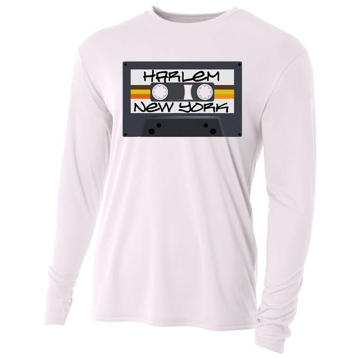 Harlem New York Cassette Tape Cooling Performance Long Sleeve Crew