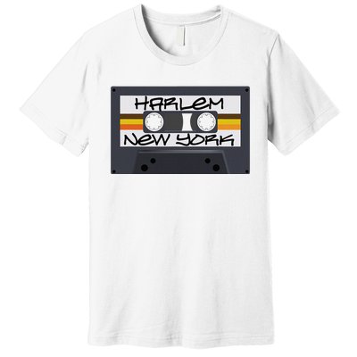 Harlem New York Cassette Tape Premium T-Shirt