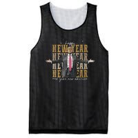 Happy New Year 2025 Funny DaddyS Home Trump New Year Mesh Reversible Basketball Jersey Tank