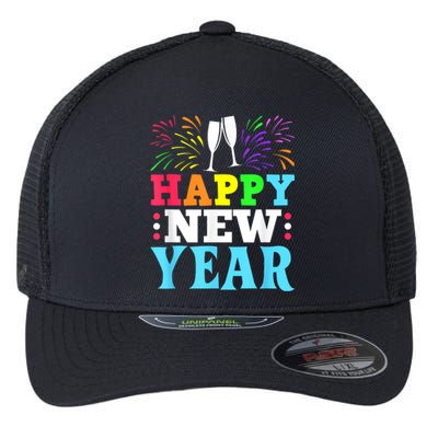 Happy New Year Flexfit Unipanel Trucker Cap