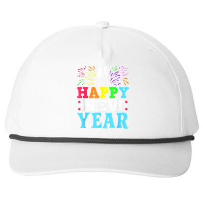 Happy New Year Snapback Five-Panel Rope Hat