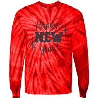 Happy New Year Holiday 2025 Tie-Dye Long Sleeve Shirt