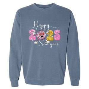 Happy New Year 2025 Party Family Matching Garment-Dyed Sweatshirt