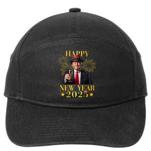 Happy New Year 2025 Funny Trump New Year New America 7-Panel Snapback Hat