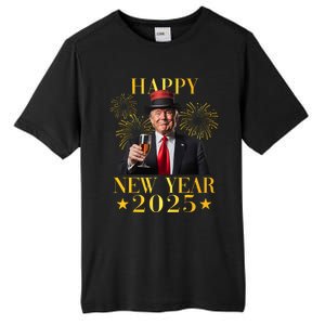 Happy New Year 2025 Funny Trump New Year New America Tall Fusion ChromaSoft Performance T-Shirt