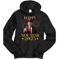 Happy New Year 2025 Funny Trump New Year New America Tie Dye Hoodie