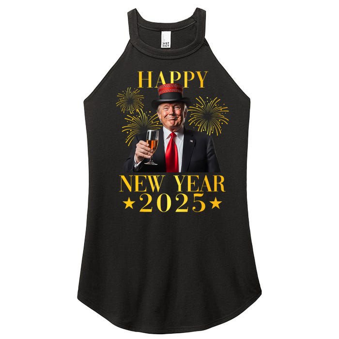 Happy New Year 2025 Funny Trump New Year New America Women's Perfect Tri Rocker Tank