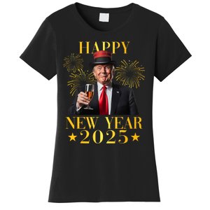 Happy New Year 2025 Funny Trump New Year New America Women's T-Shirt