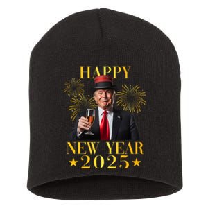 Happy New Year 2025 Funny Trump New Year New America Short Acrylic Beanie