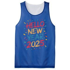 Hello New Year 2025 – Colorful Celebration Vibes Gift Mesh Reversible Basketball Jersey Tank