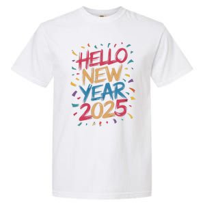 Hello New Year 2025 – Colorful Celebration Vibes Gift Garment-Dyed Heavyweight T-Shirt