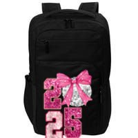 Happy New Year 2025 Disco Ball Coquette Bow Family Impact Tech Backpack