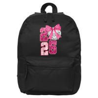 Happy New Year 2025 Disco Ball Coquette Bow Family 16 in Basic Backpack