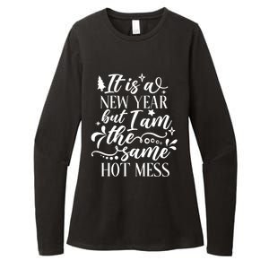 Hilarious New Year Funny Joke Same Hot Mess Cute Gift Womens CVC Long Sleeve Shirt