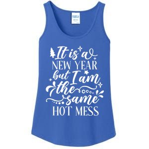 Hilarious New Year Funny Joke Same Hot Mess Cute Gift Ladies Essential Tank