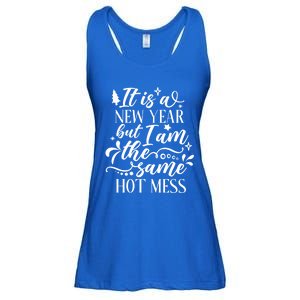 Hilarious New Year Funny Joke Same Hot Mess Cute Gift Ladies Essential Flowy Tank