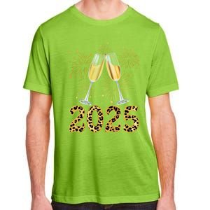 Happy New Year 2025 Champagne Fireworks New Years Eve Party Gift Adult ChromaSoft Performance T-Shirt