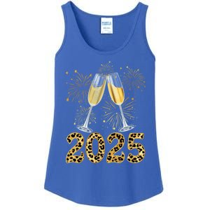 Happy New Year 2025 Champagne Fireworks New Years Eve Party Gift Ladies Essential Tank