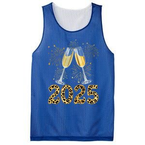 Happy New Year 2025 Champagne Fireworks New Years Eve Party Gift Mesh Reversible Basketball Jersey Tank